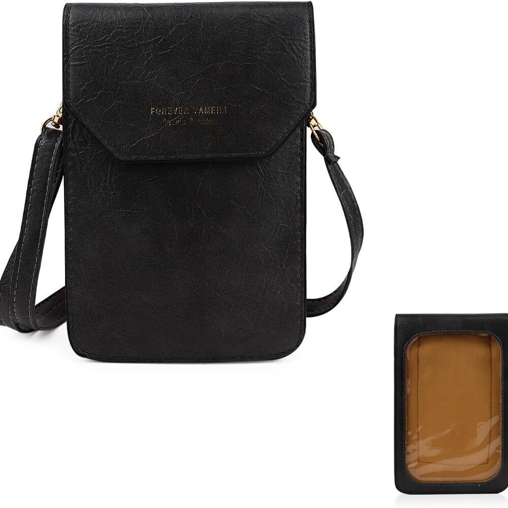 Crossbody Phone Purse PU Leather Small Wallet Touch Screen Women Travel